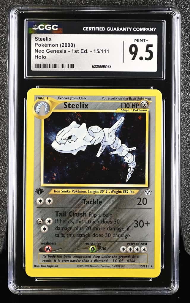 Pokémon Steelix 2000 Neo Genesis - 1st Ed. 15/111 Holo CGC 9.5