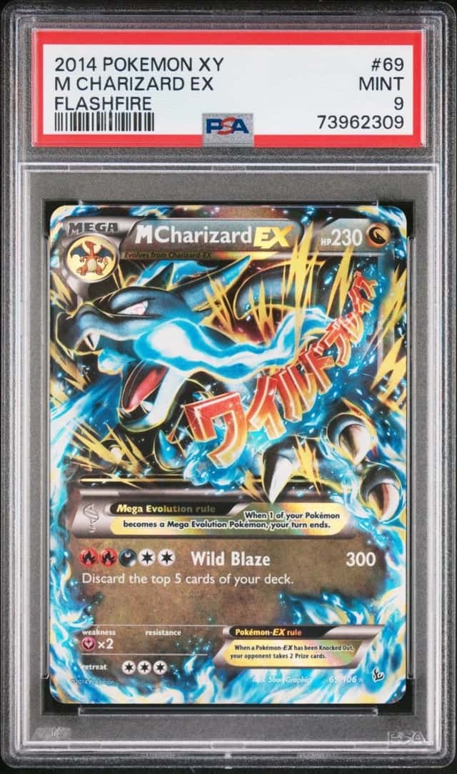 2014 Pokémon M Charizard EX #69/106 XY Flashfire PSA 9 MINT