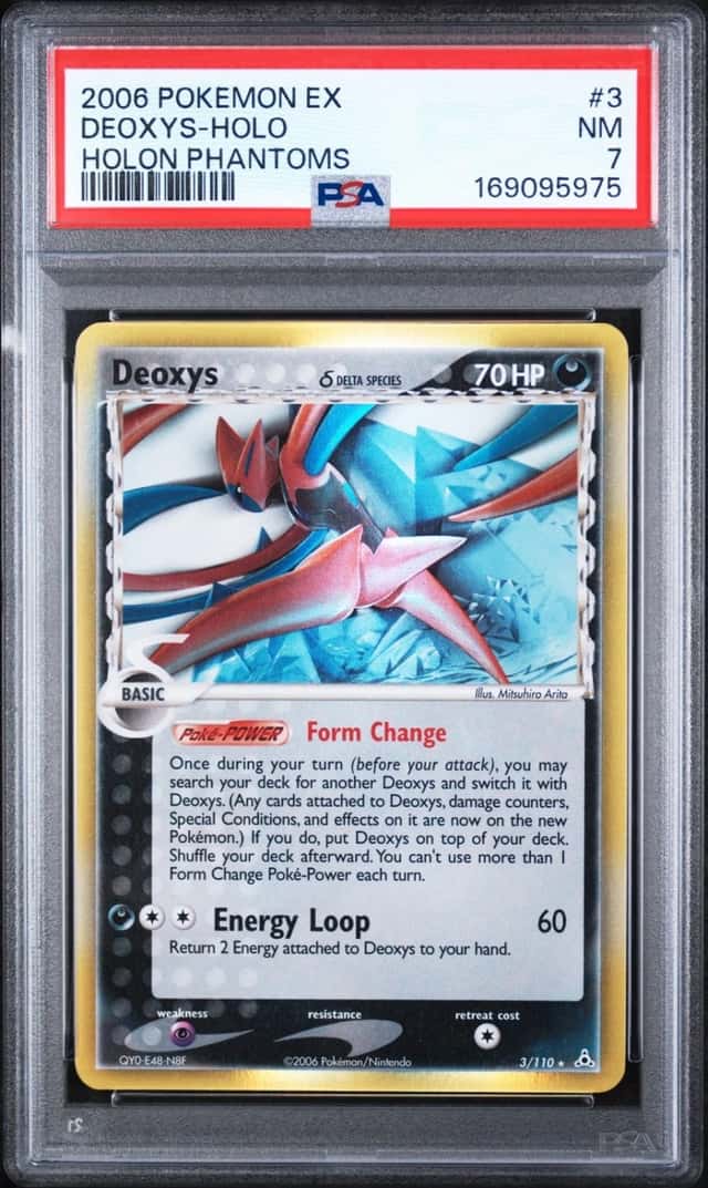 2006 POKEMON EX HOLON PHANTOMS #3 DEOXYS-HOLO PSA 7