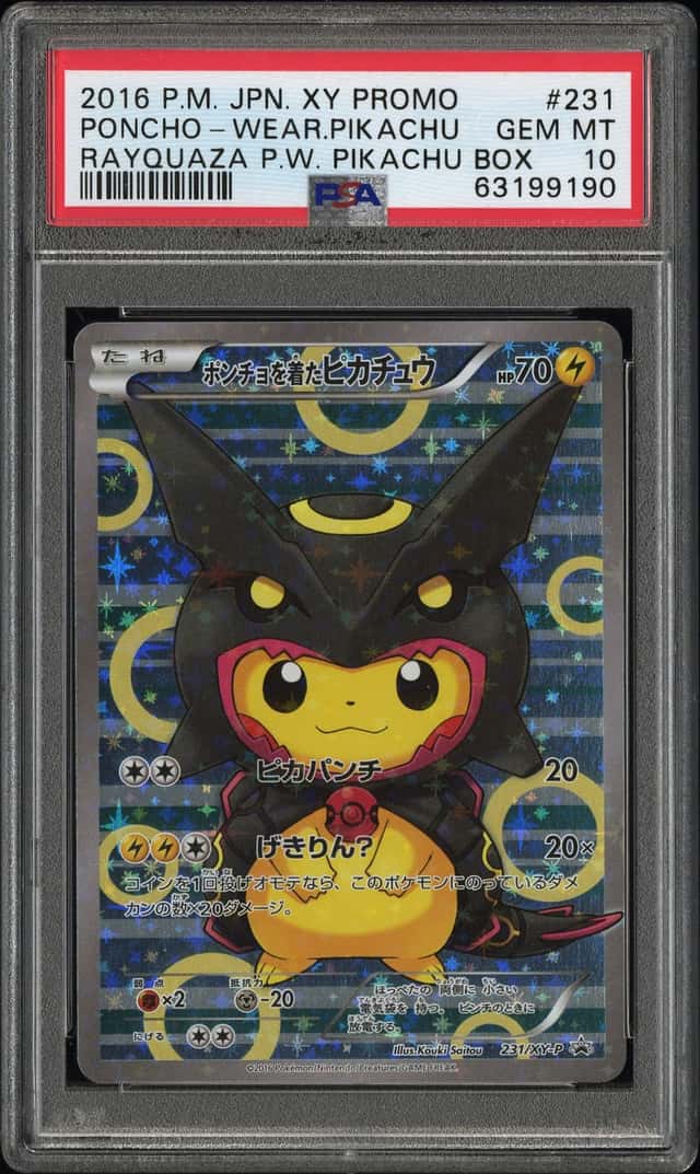 Poncho-wearing Pikachu