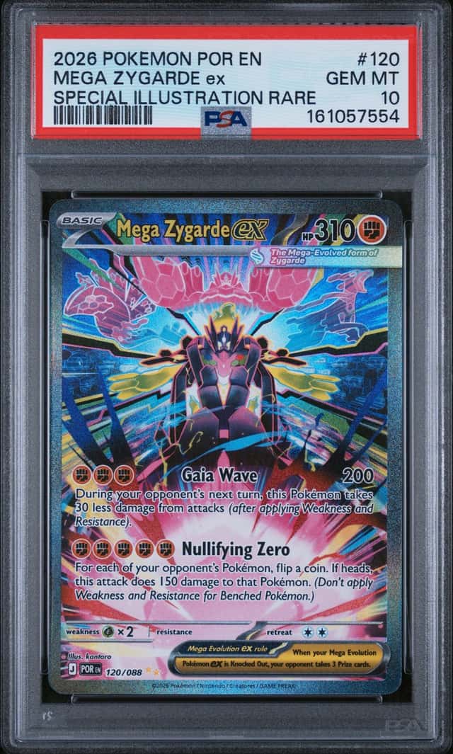 MEGA ZYGARDE EX 2026 POKEMON PERFECT ORDER 120/088 SIR PSA 10 Q3963-6