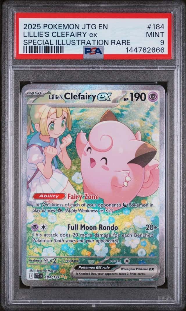Pokemon Lillie's Clefairy EX Journey Together 184/159 SIR PSA 9 Mint