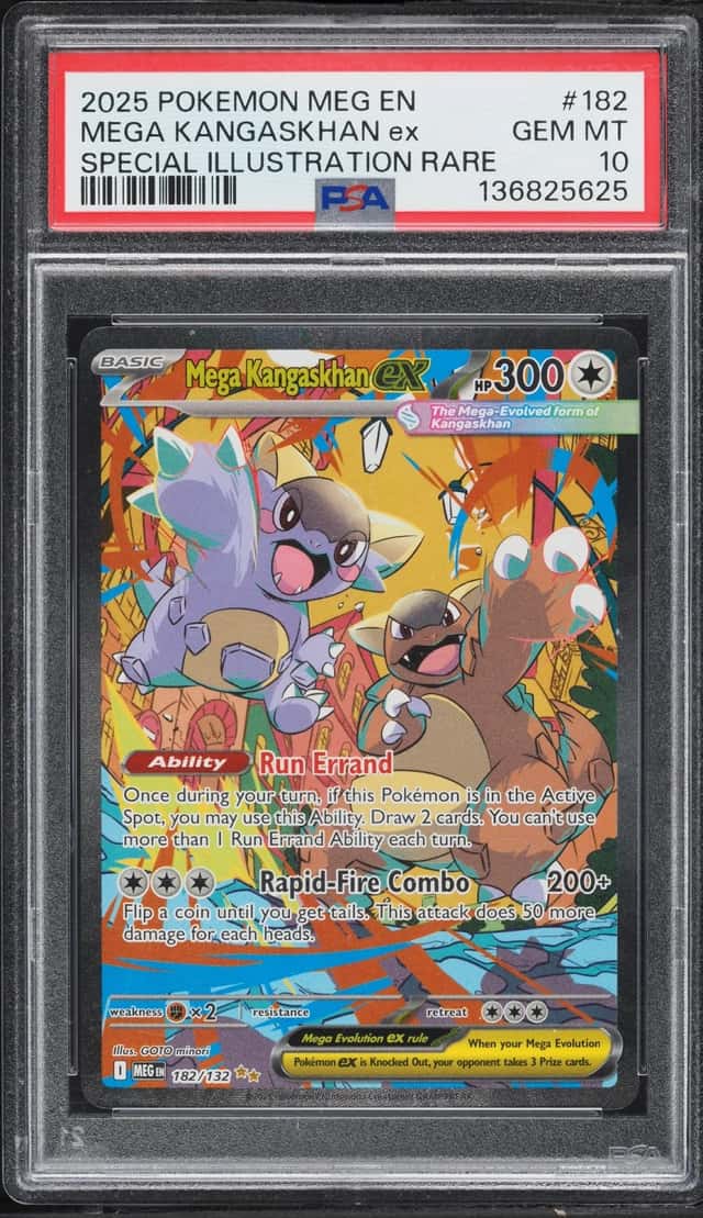 2025 Pokemon Mega Evolution SIR Mega Kangaskhan Ex #182 PSA 10 GEM MINT