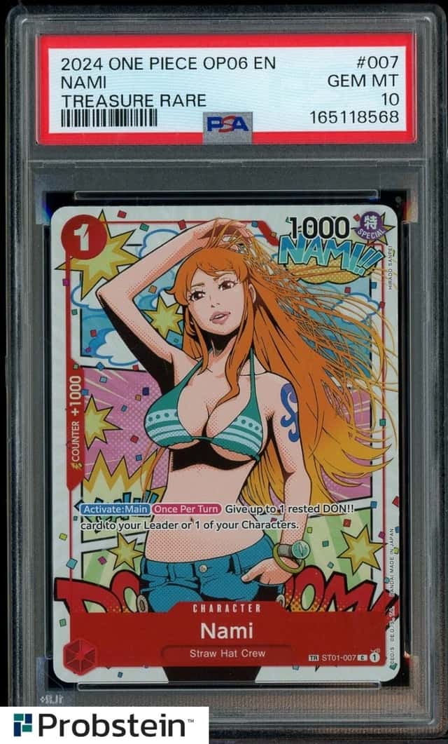2024 One Piece OP06 Nami Treasure Rare #007 PSA 10 GEM MINT