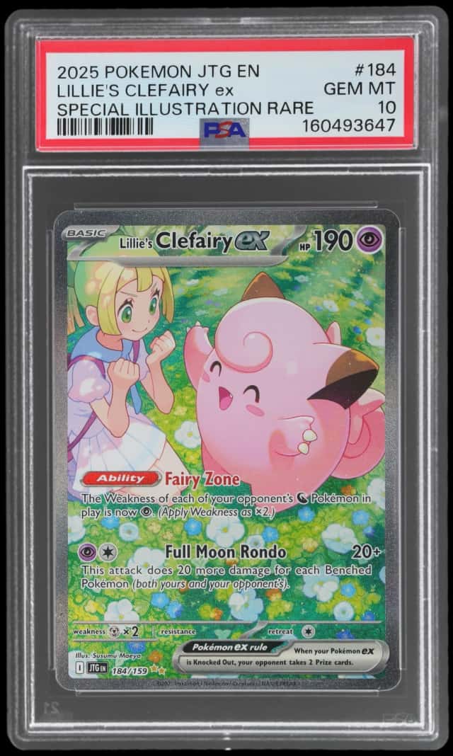 2025 Pokemon Scarlet and Violet Journey Together Special Illustration Rare Lillie's Clefairy Ex #184