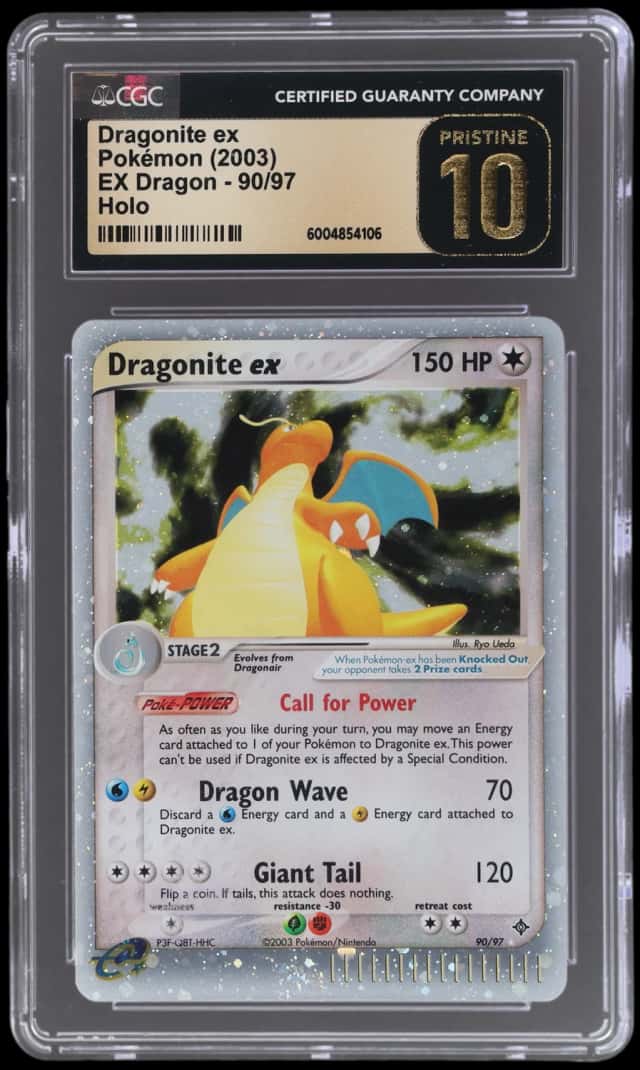 2003 Pokemon Ex Dragon Holo Dragonite Ex #90