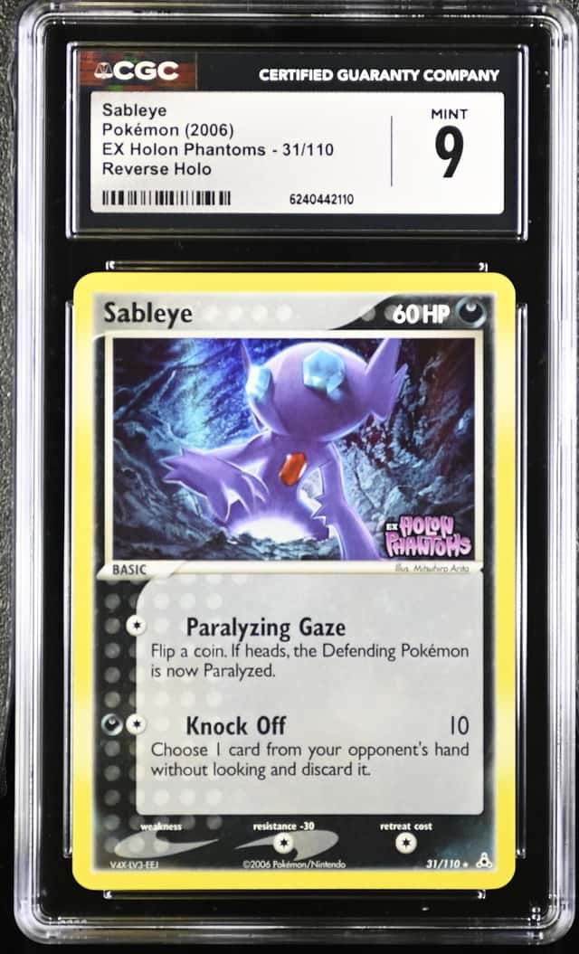 2006 Pokemon EX Holon Phantoms #31 Sableye Reverse Holo CGC 9 MINT