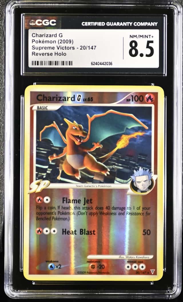 2009 Pokemon Supreme Victors #20 Charizard G Reverse Holo CGC 8.5 NM-MT+