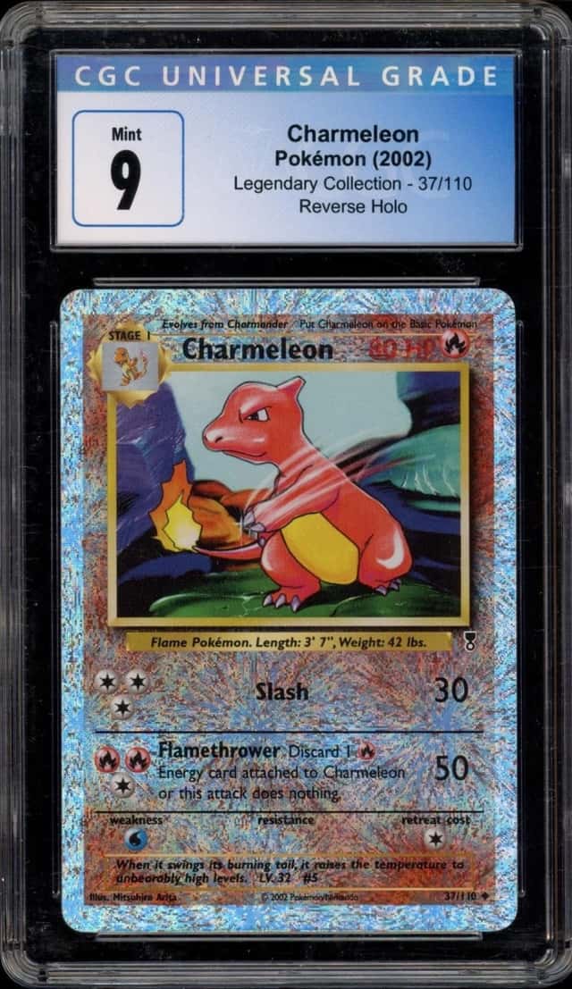 Pokemon Charmeleon Legendary Coll. 37/110 Reverse Holo CGC 9 Mint