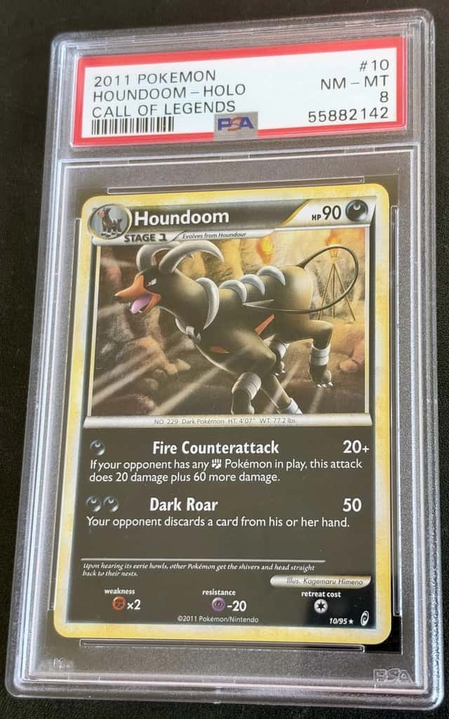 2011 Pokemon Call of Legends Houndoom Holo Rare 10/95 PSA 8 NM-MT