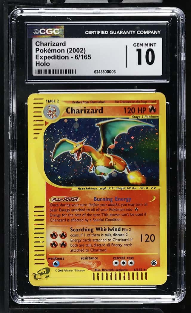 Pokemon Charizard Expedition 6/165 Holo CGC 10 Gem Mint