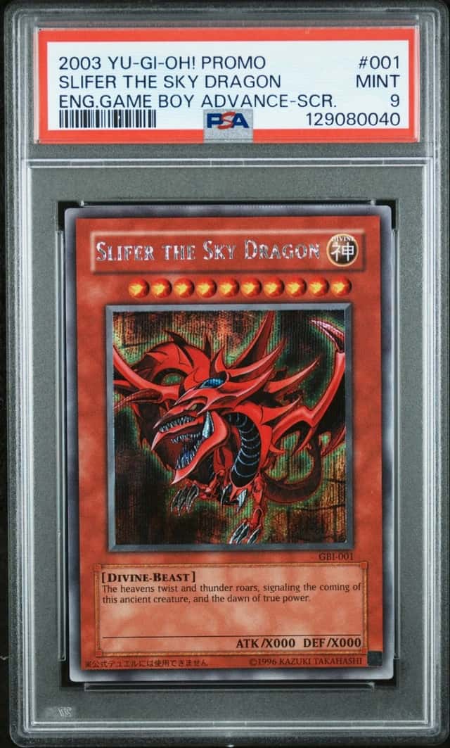 Slifer The Sky Dragon GBI-001 Secret Rare Promo Yugioh PSA 9 *040
