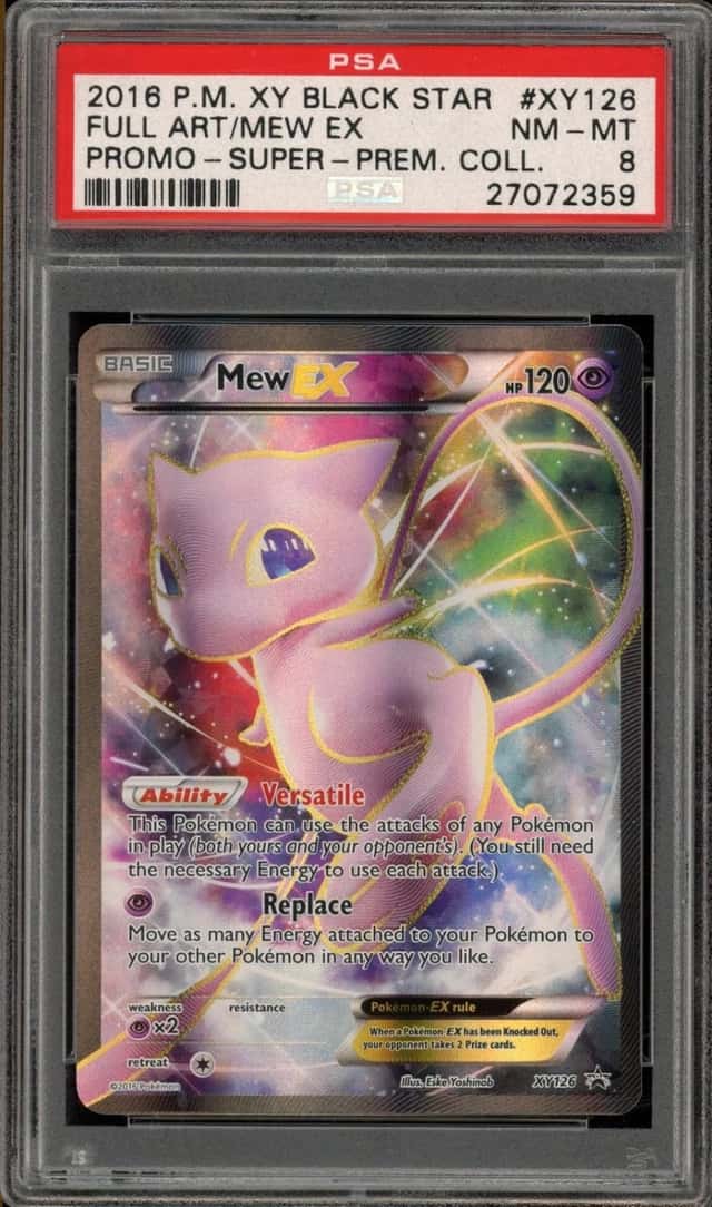 Pokemon Mew EX Black Star Promo XY126 Super PSA 8