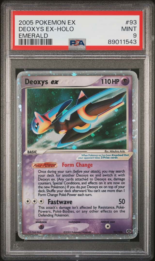 Pokemon Deoxys EX Holo Emerald 93/106 PSA 9 Mint
