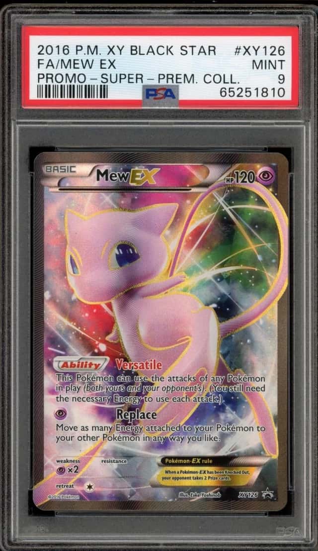 Pokemon Mew EX Black Star Promo XY126 Super Premium Coll. PSA 9 Mint