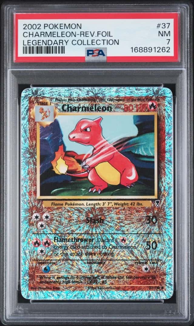 Pokemon Charmeleon Reverse Holo Legendary Coll. 37 PSA 7