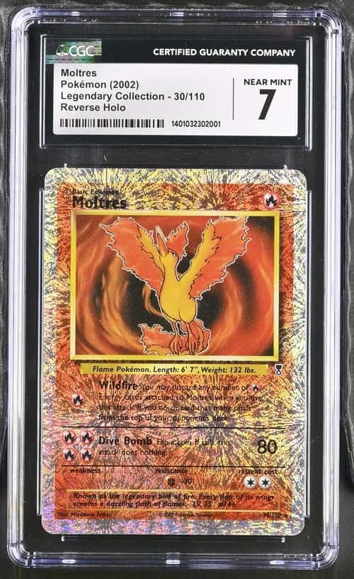 Pokemon Moltres Legendary Coll. 30/110 Reverse Holo CGC 7