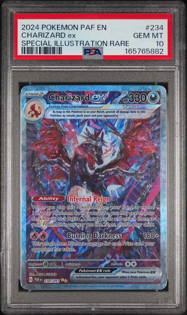 2024 POKEMON PAF EN-PALDEAN FATES SPECIAL ILLUSTRATION RARE CHARIZARD EX PSA 10
