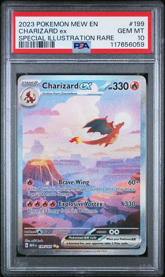 CHARIZARD EX 2023 POKEMON 151 199/165 SPECIAL ILLUSTRATION RARE PSA 10 Q3963-7
