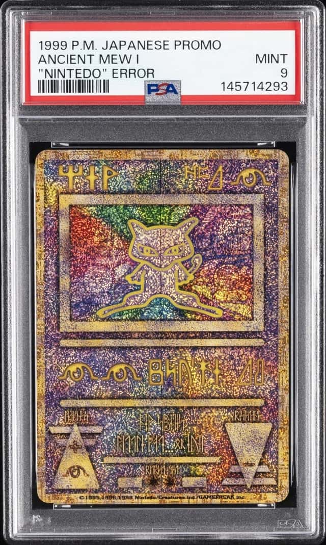 1998-99 POKEMON JAPANESE POKEMON JAPANESE PROMO ANCIENT MEW I PSA 9
