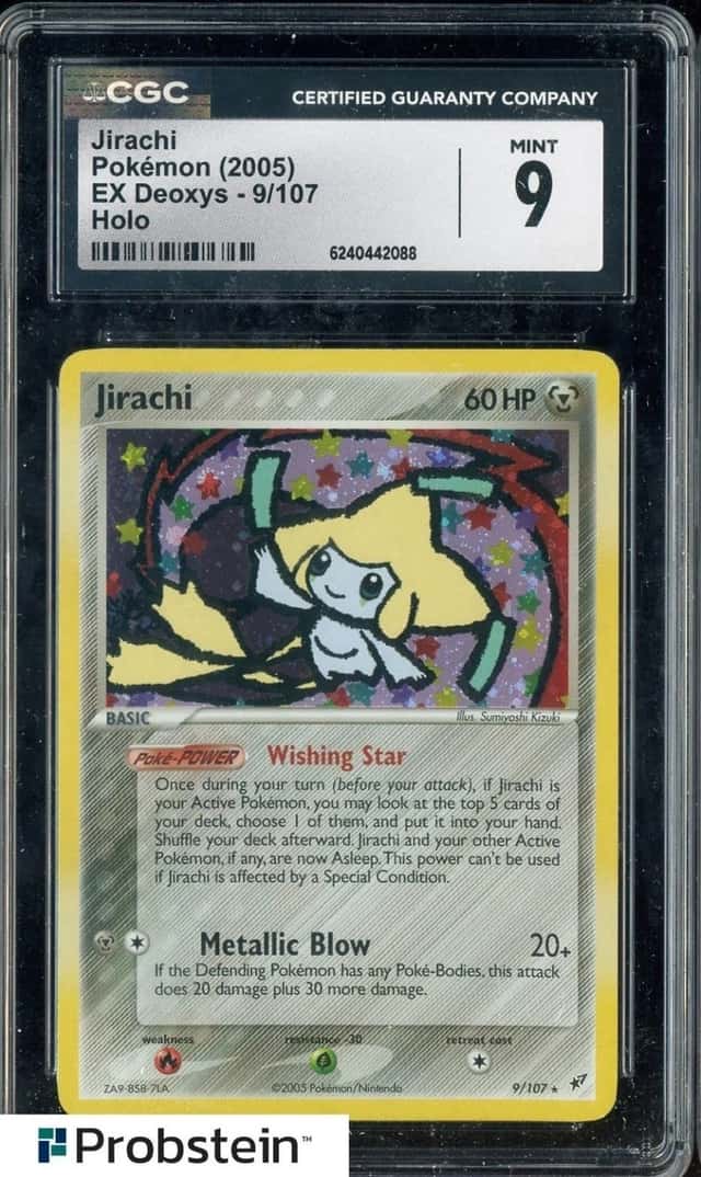 2005 Pokemon EX Deoxys #9 Jirachi Holo CGC 9 MINT