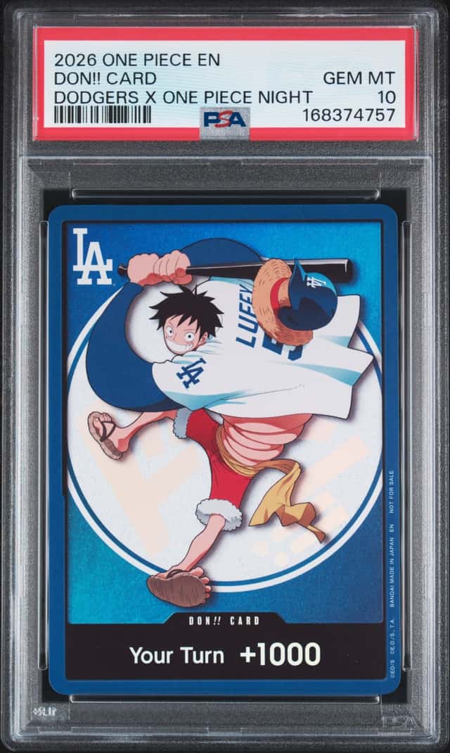 2026 One Piece Dodgers x One Piece Night Luffy DON!! Promo PSA 10 GEM MINT