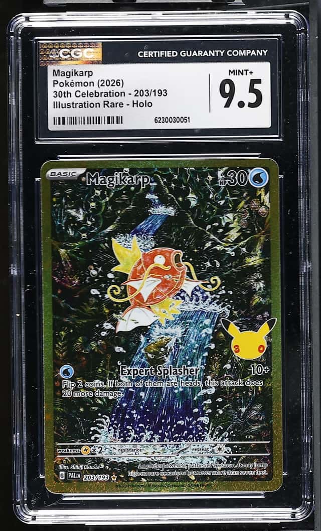 2026 Pokémon Magikarp Classic Collection Holo 30th Celebration #203/193 CGC 9.5