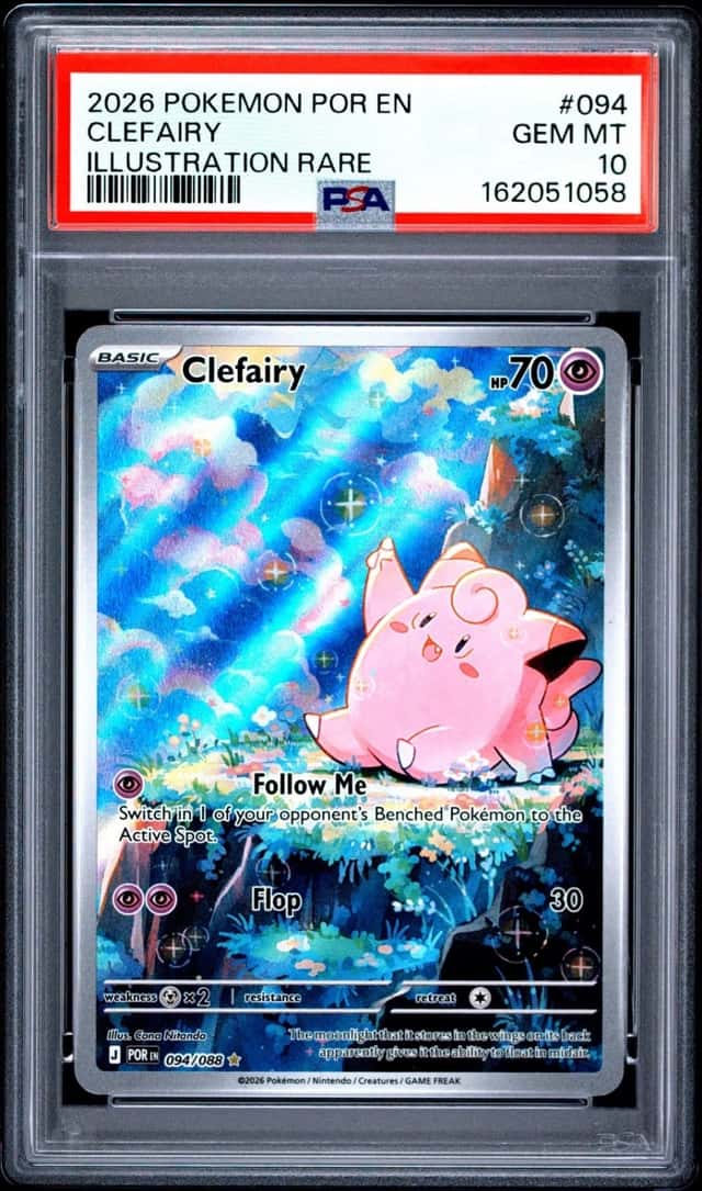 2026 POKEMON POR EN-PERFECT ORDER ILLUSTRATION RARE #094 CLEFAIRY PSA 10