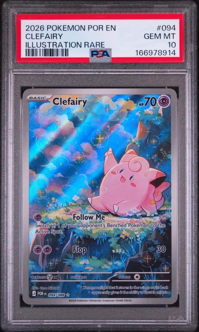 2026 POKEMON POR EN-PERFECT ORDER ILLUSTRATION RARE #094 CLEFAIRY PSA 10