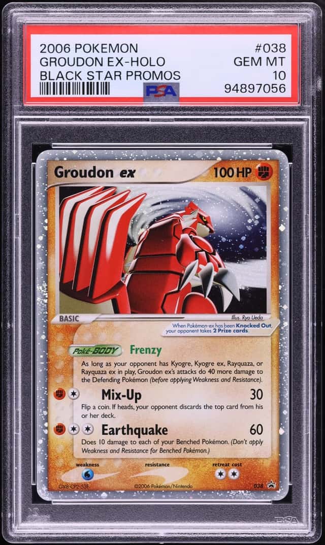 2006 Pokemon Black Star Promo Holo Groudon ex #38 PSA 10 GEM MINT
