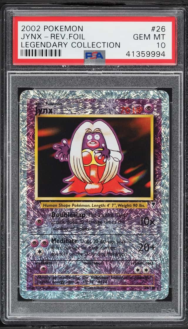 2002 Pokemon Legendary Collection Reverse Holo Jynx #26 PSA 10 GEM MINT