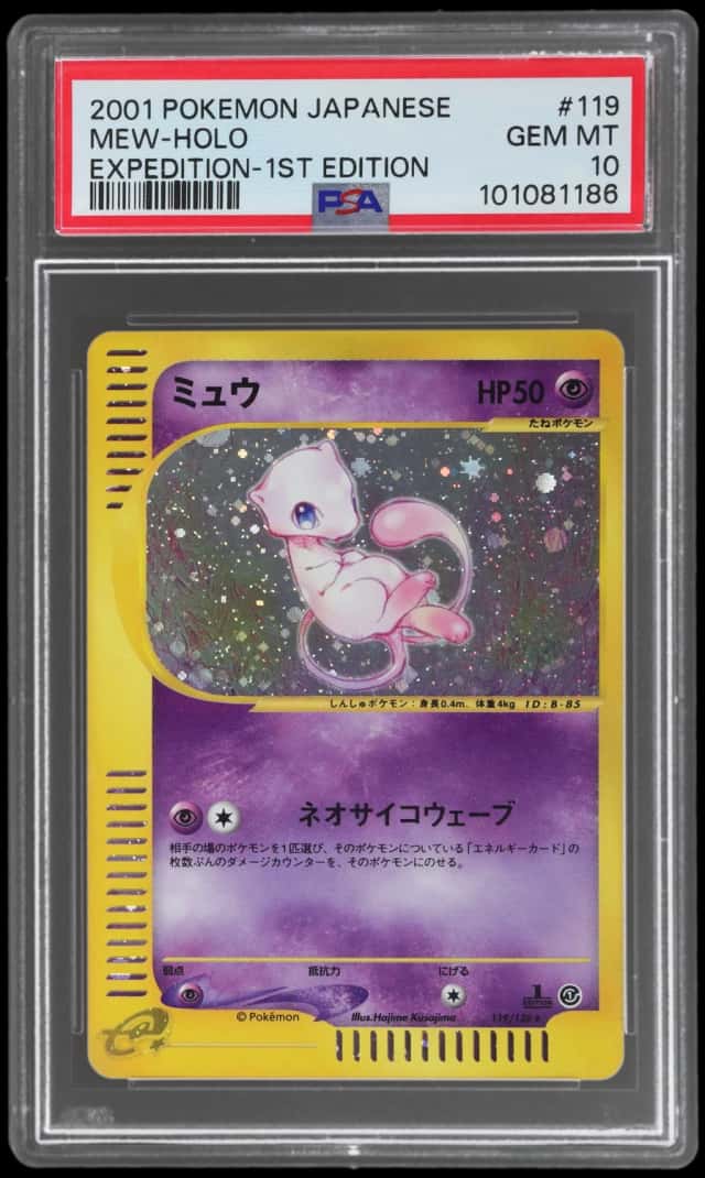 2001 Pokemon Expedition Japanese Holo 1st Edition Mew #119