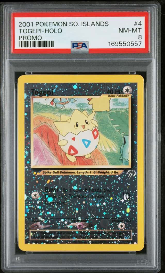 2001 POKEMON SOUTHERN ISLANDS PROMO #4 TOGEPI-HOLO PSA 8