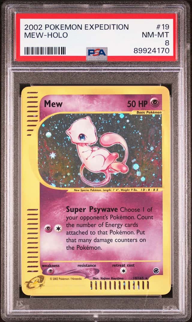 2002 Pokemon Expedition Base Set Mew Holo #19 PSA 8 English (89924170)