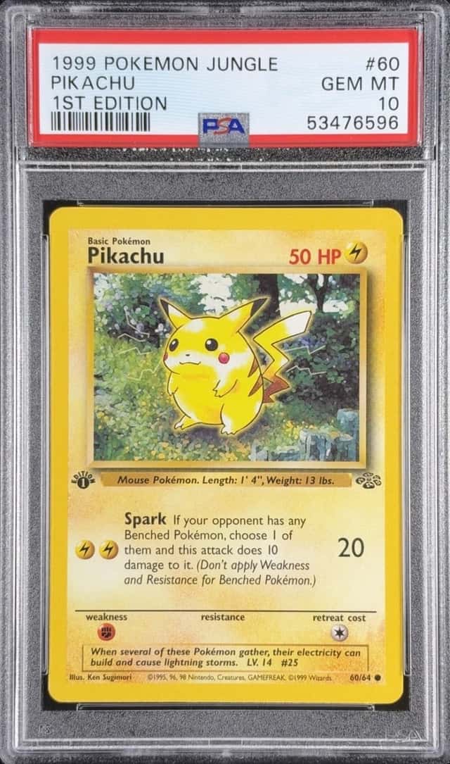 PSA 10 Pikachu #60/64 Pokemon Jungle 1st Edition