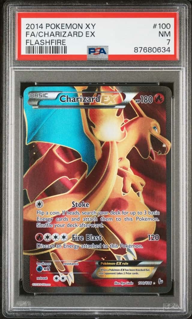 Pokemon Charizard EX Flashfire 100/106 PSA 7