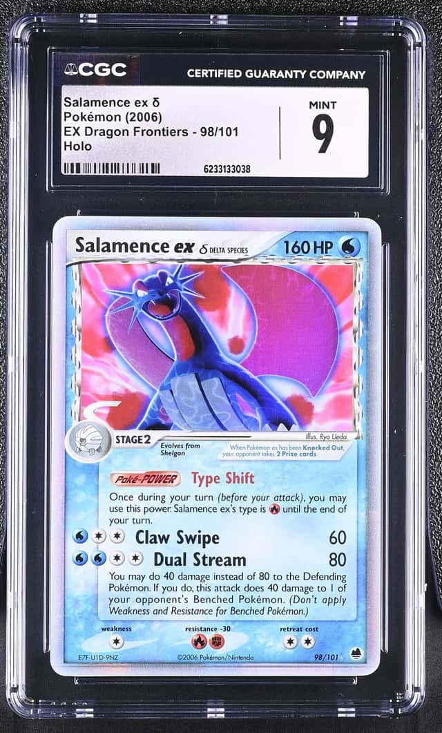 Pokemon Salamence ex EX Dragon Frontiers 98/101 Holo CGC 9 Mint