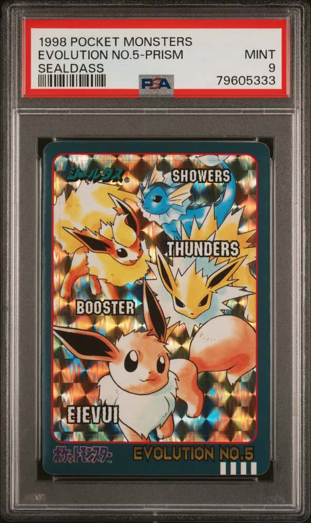Pokemon Evolution No.5 Prism Pocket Monsters Sealdass Series 4 PSA 9 Mint