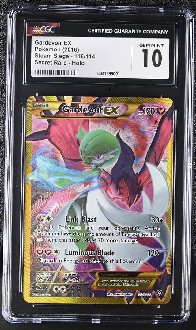 2016 POKEMON XY STEAM SIEGE GARDEVOIR EX #116/114 SECRET RARE CGC 10 POP 41
