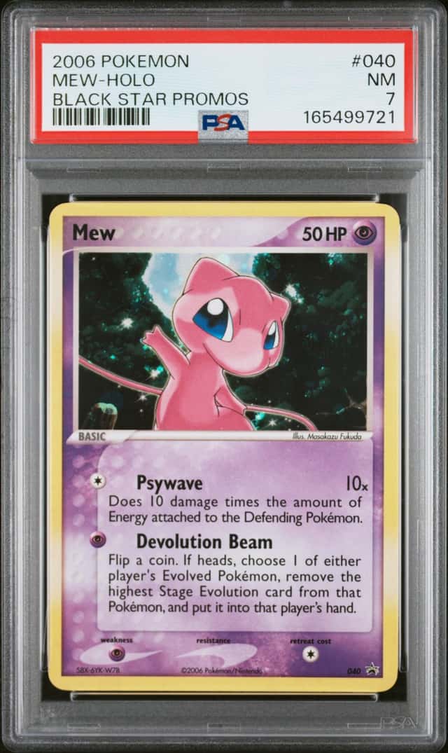 Pokemon 2006 Black Star Promos #040 Mew-Holo Card PSA 7 💫