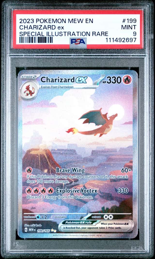 CHARIZARD EX 2023 POKEMON 151 199/165 SPECIAL ILLUSTRATION RARE PSA 10 Q3963-7