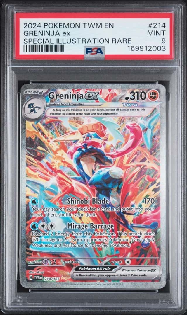 2024 POKEMON TWILIGHT MASQUERADE SPECIAL ILLUSTRATION RARE GRENINJA EX PSA 9