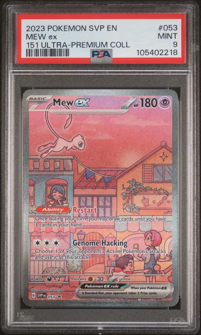 2023 POKEMON SVP EN-SV BLACK STAR PROMO #053 MEW ex 151 ULTRA-PREMIUM COL PSA 9