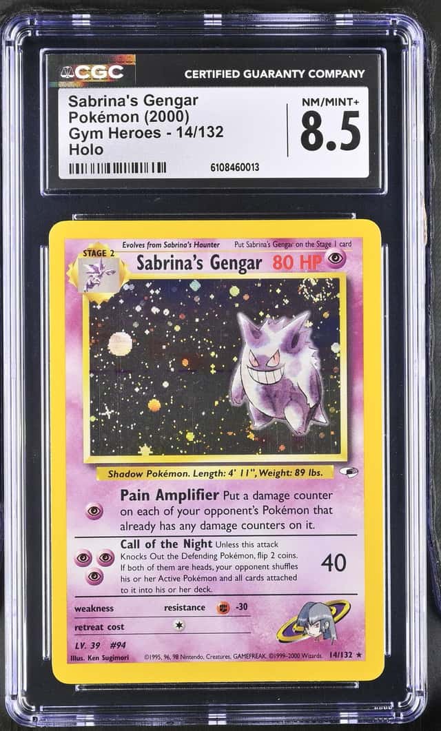 Wizards of the Coast CGC 8.5 Sabrina's Gengar 14/132 Gym Heroes Holo 2000