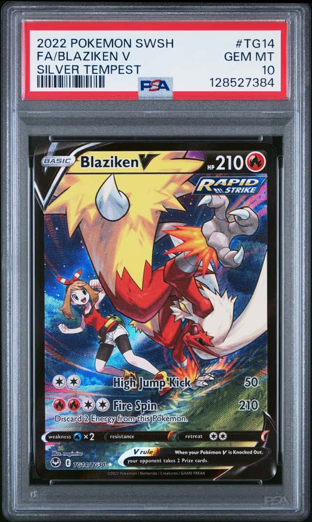 2022 Pokemon SWSH Blaziken V Trainer Gallery Holo #TG14/TG30 PSA 10