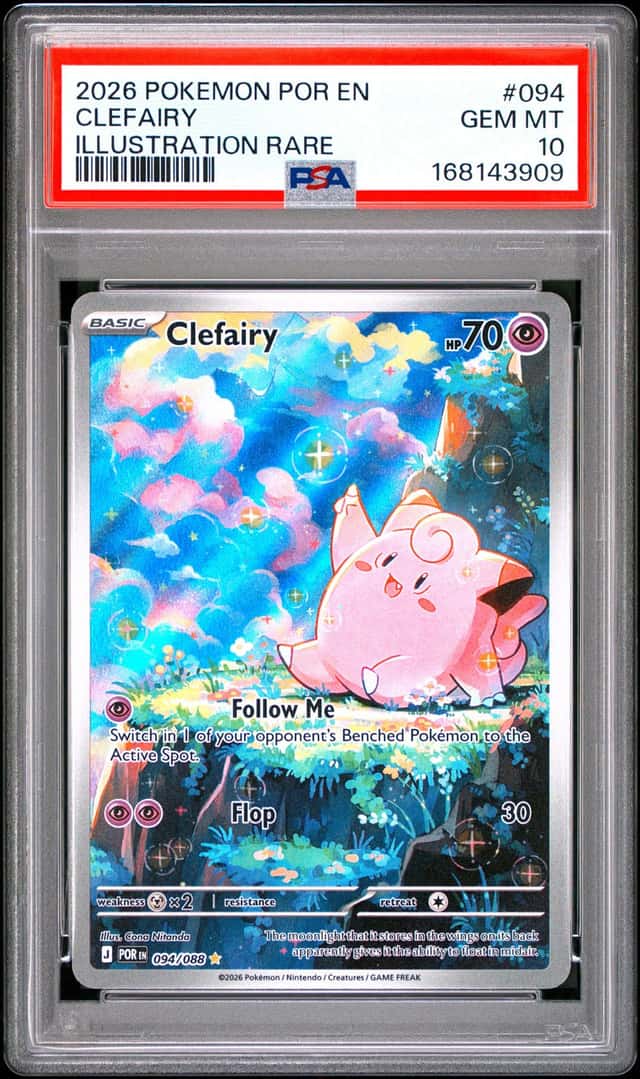 CLEFAIRY 2026 POKEMON POR EN ILLUSTRATION RARE #094 PSA 10 GEM MINT
