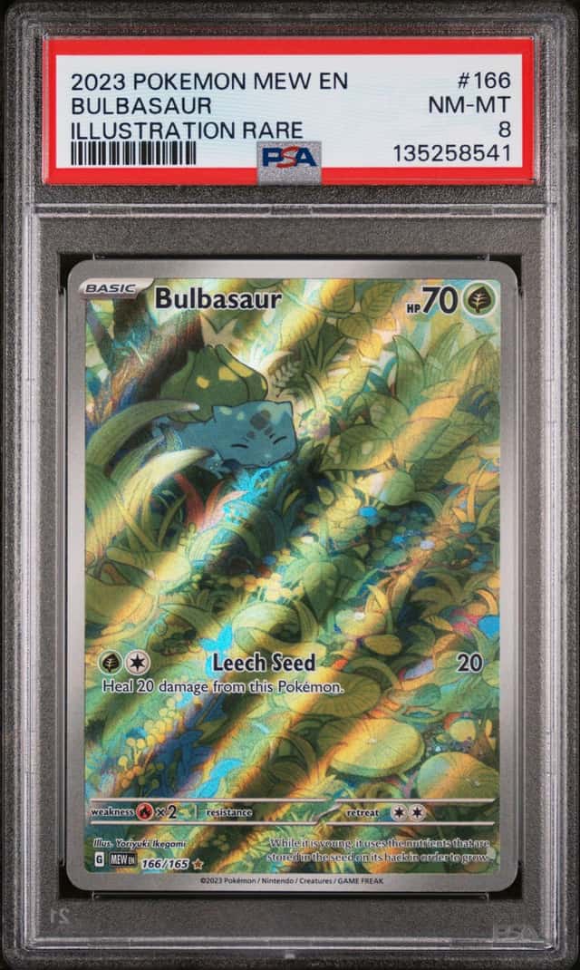 Bulbasaur PSA 8 2023 Pokemon SV 151 #166/165 Illustration Rare 8541