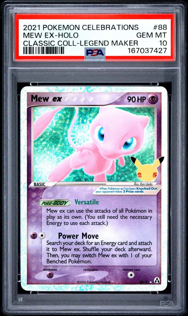 2021 Pokemon Celebrations Classic Collection #88 Mew EX Holo PSA 10 GEM MINT
