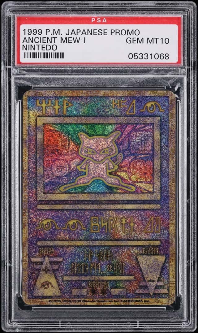 1999 Pokemon Japanese Movie Promo Version I Nintedo Error Ancient Mew PSA 10 GEM MINT