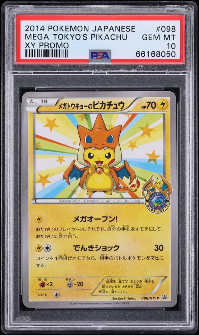 2014 Pokemon Japanese XY Promo Mega Tokyo's Pikachu #98 PSA 10 GEM MINT